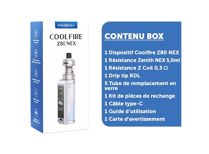 KIT COOLFIRE Z80 NEXT INNOKIN SILVER