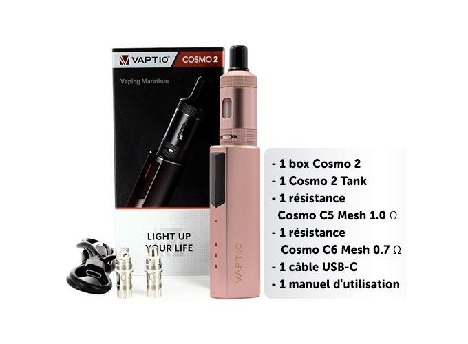 KIT COSMO 2 2000 MHA VAPTIO ROSE GOLD