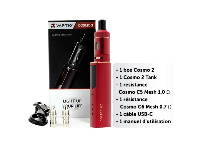 KIT COSMO 2 2000 MHA VAPTIO ROUGE