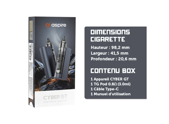 KIT CYBER GT ASPIRE GRISE