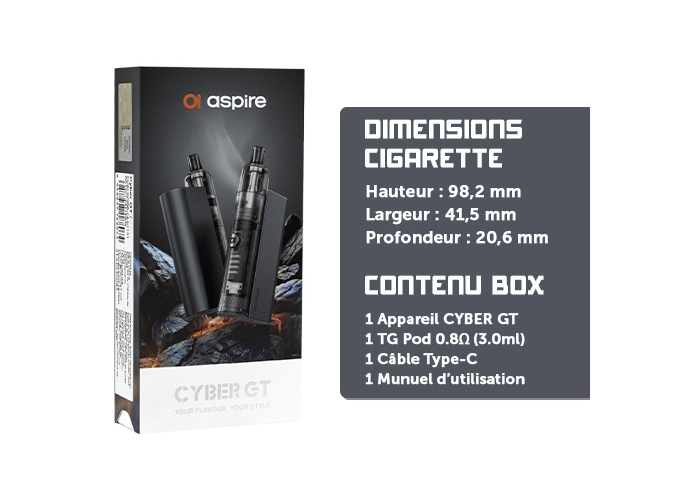 KIT CYBER GT ASPIRE NOIRE