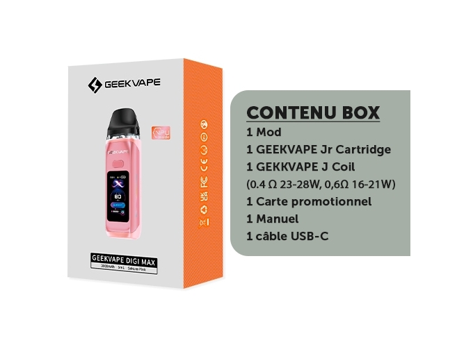 KIT DIGI MAX GEEKVAP ROSE