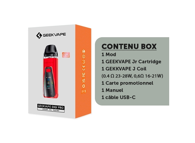 KIT DIGI PRO GEEKVAP ROUGE