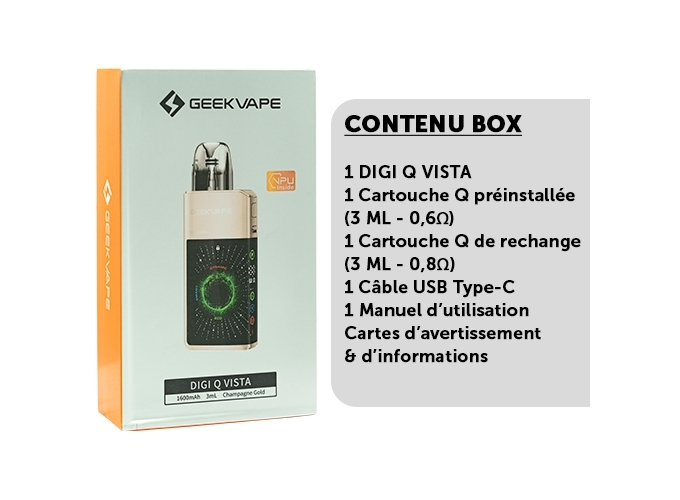 KIT DIGIQ VISTA GEEKVAP 1600 mha GOLD