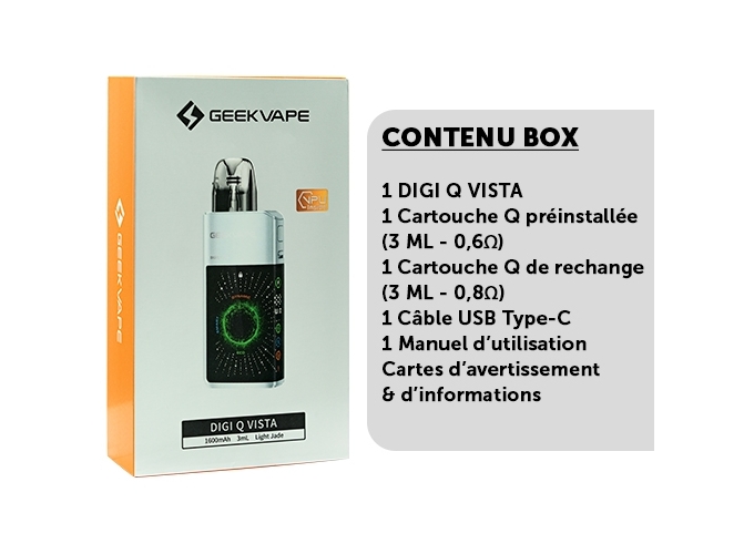 KIT DIGIQ VISTA GEEKVAP 1600 mha JADE