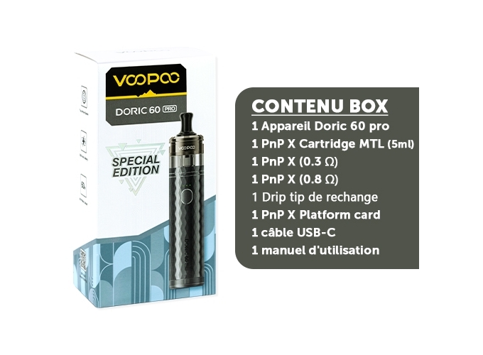 KIT DORIC 60 PRO  2500 MHA   CRISTAL GREY