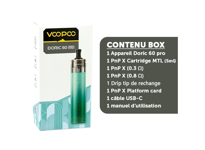 KIT DORIC 60 PRO  2500 MHA   IRIS GREEN