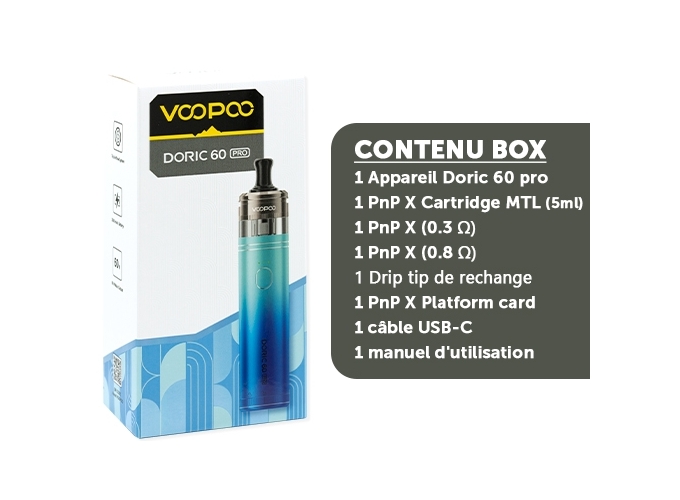 KIT DORIC 60 PRO  2500 MHA   LAKE BLUE