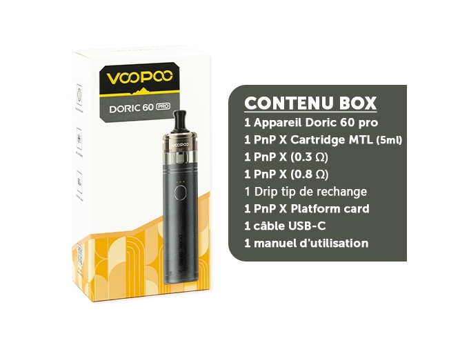 KIT DORIC 60 PRO  2500 MHA   METAL GREY