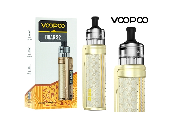 KIT DRAG S2 VOOPOO CHAMP GOLD (ACCU PROPRIETAIRE)
