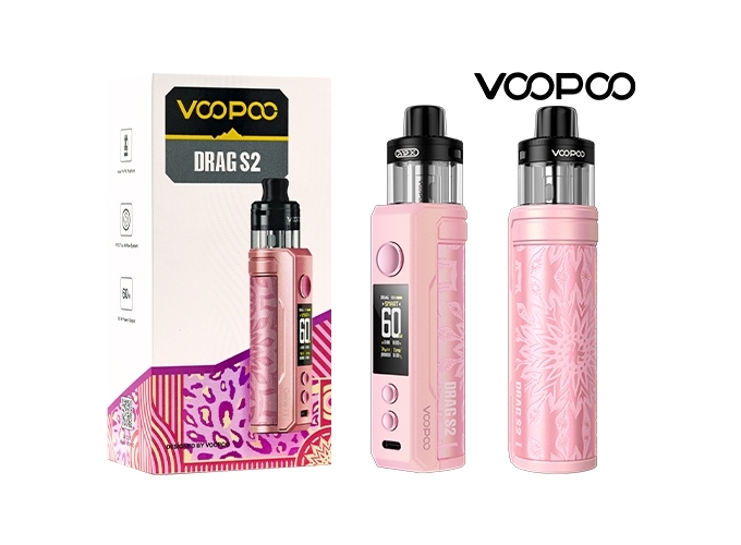 KIT DRAG S2 VOOPOO GLOW PINK (ACCU PROPRIETAIRE)