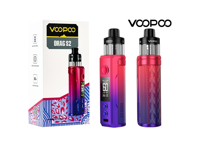 KIT DRAG S2 VOOPOO MODERN RED (ACCU PROPRIETAIRE)