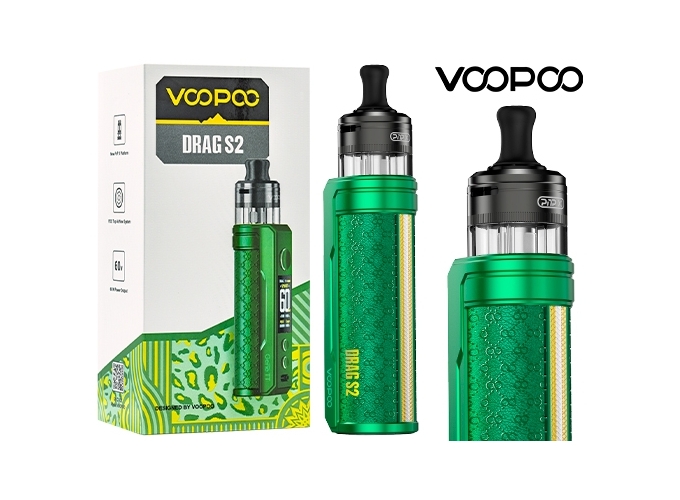KIT DRAG S2 VOOPOO MOSS GREEN (ACCU PROPRIETAIRE)