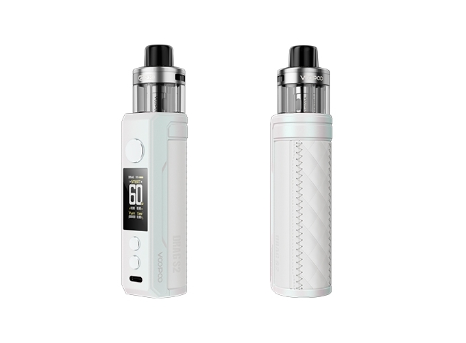 KIT DRAG S2 VOOPOO PEARL WHITE (ACCU PROPRIETAIRE)
