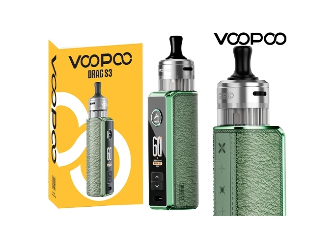 KIT DRAG S3 VOOPOO GREEN (ACCU PROPRIETAIRE)