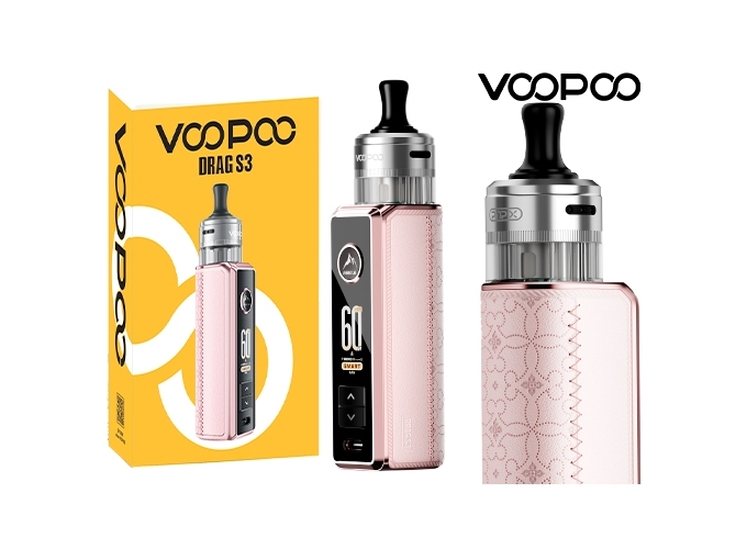 KIT DRAG S3 VOOPOO PINK (ACCU PROPRIETAIRE)