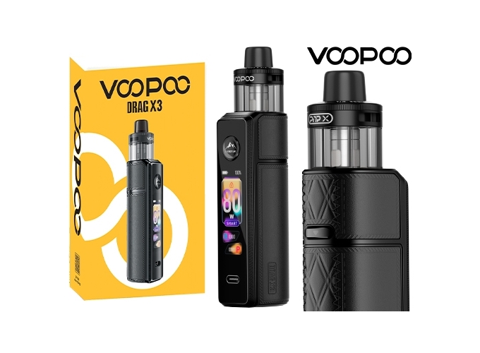 KIT DRAG X3 VOOPOO BLACK (SANS ACCUS)