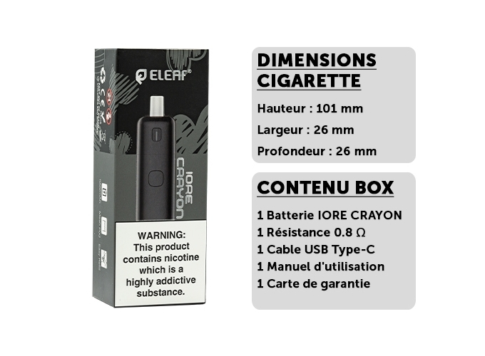 KIT ELEAF IORE CRAYON  BLACK