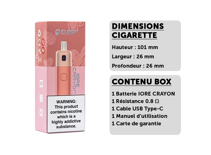 KIT ELEAF IORE CRAYON  ROSE