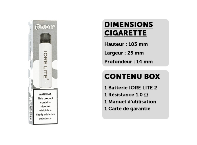 KIT ELEAF IORE LITE 2 BLANCHE