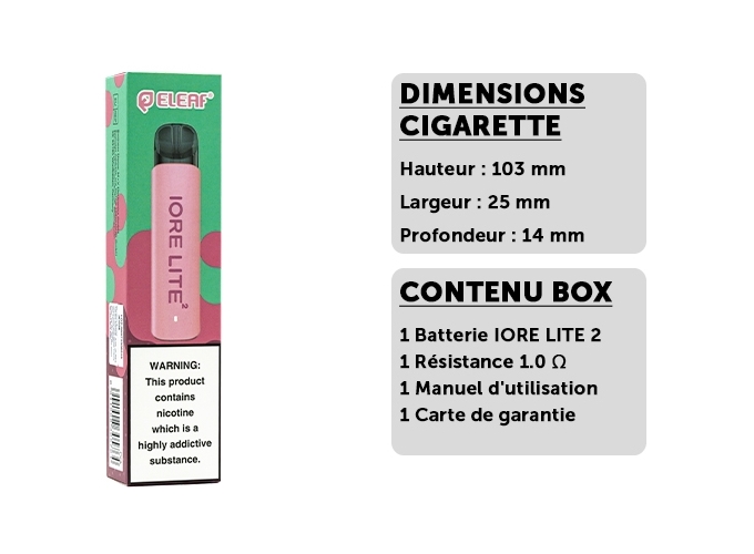 KIT ELEAF IORE LITE 2 ROSE
