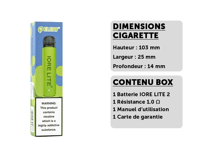 KIT ELEAF IORE LITE 2 VERTE