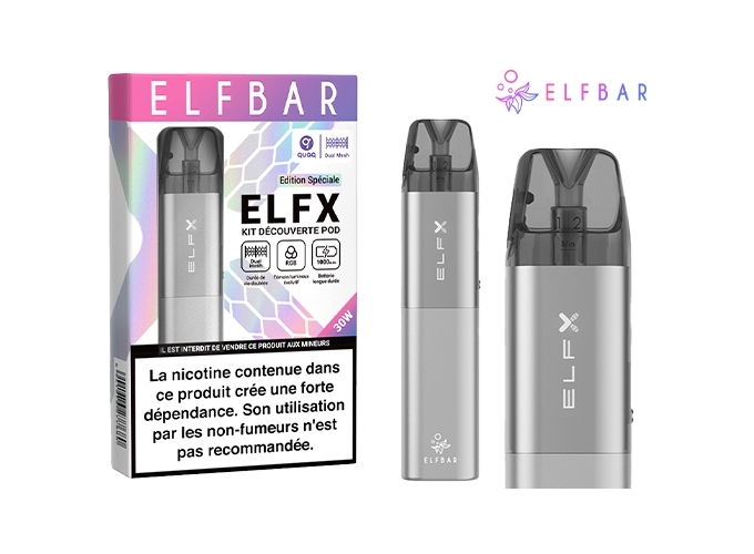 KIT ELFX ELFBAR GRISE 1000 mha