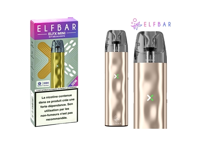 KIT ELFX MINI ELFBAR GOLD 1000 mha