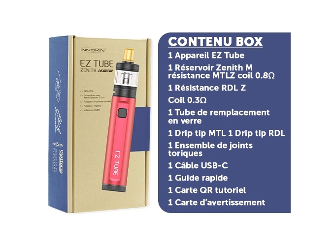 KIT EZ TUBE INNOKIN ROUGE
