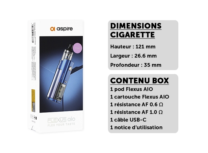 KIT FLEXUS AIO ASPIRE ROSE