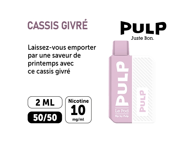 KIT FLIP BY PULP CASSIS GIVRÉ   10 MG ML