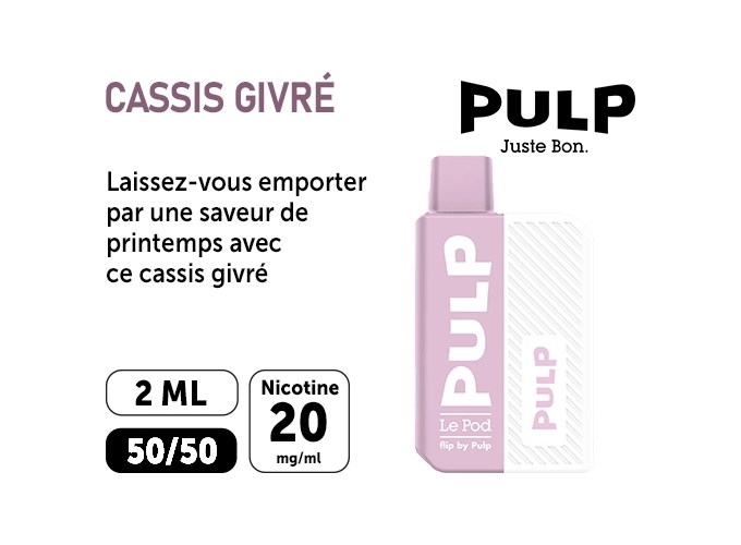KIT FLIP BY PULP CASSIS GIVRÉ   20 MG ML