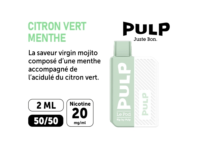 KIT FLIP BY PULP CITRON VERT MENTHE  20 MG ML