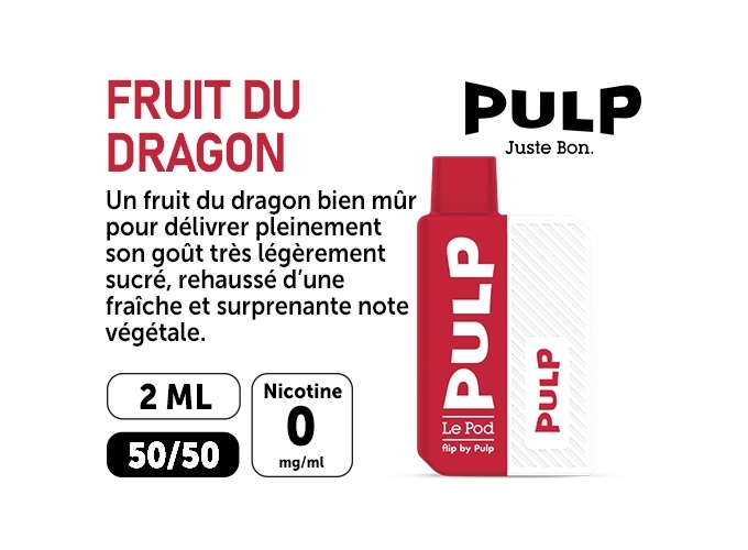 KIT FLIP BY PULP FRUIT DU DRAGON   00 MG ML