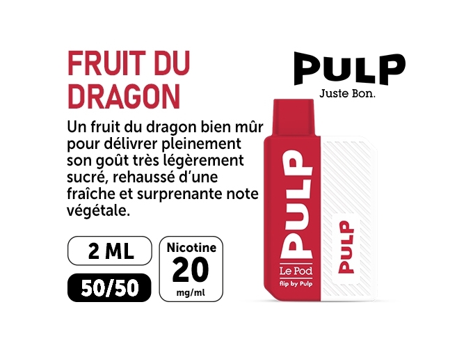 KIT FLIP BY PULP FRUIT DU DRAGON   20 MG ML