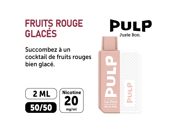 KIT FLIP BY PULP FRUITS ROUGES GLACÉ 20 MG ML