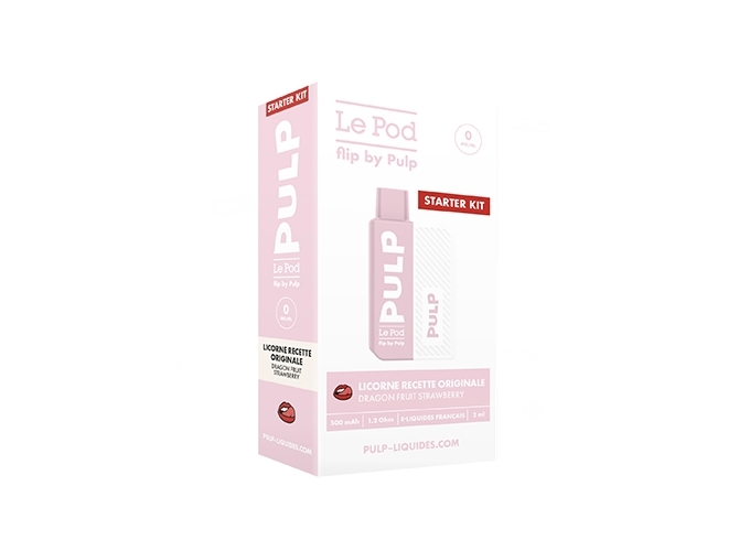 KIT FLIP BY PULP LICORNE DRAGON FRAISE 00 MG ML