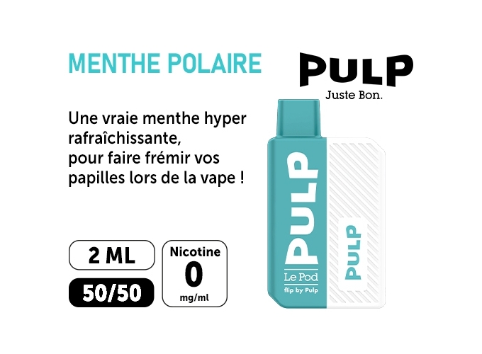 KIT FLIP BY PULP MENTHE POLAIRE   00 MG ML