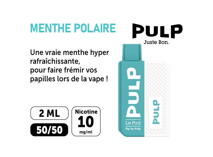 KIT FLIP BY PULP MENTHE POLAIRE   10 MG ML