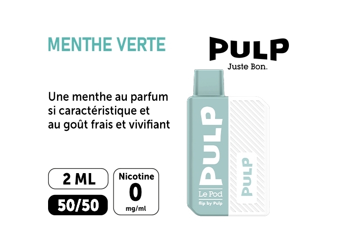 KIT FLIP BY PULP MENTHE VERTE   00 MG ML