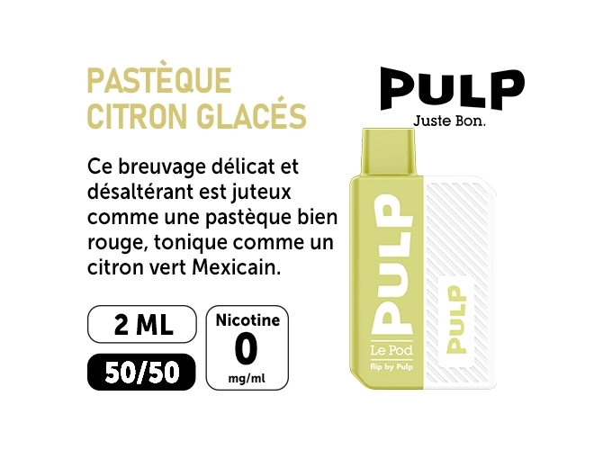KIT FLIP BY PULP PASTEQUE CITRON GLACÉE  00 MG ML