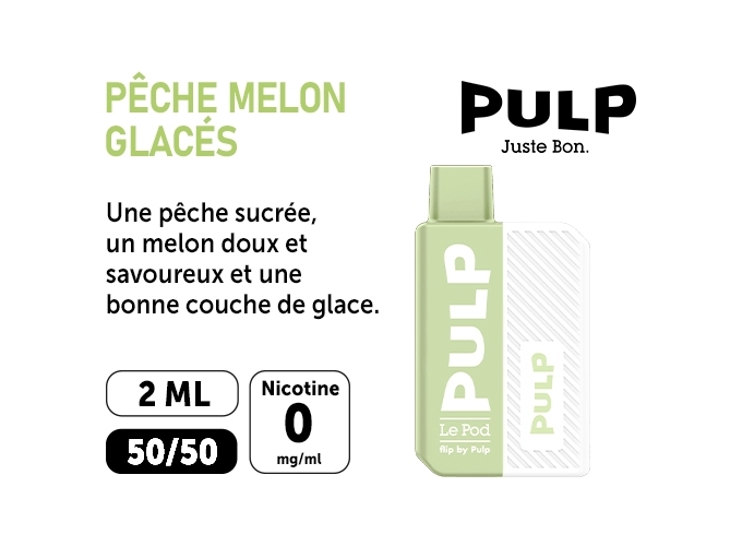 KIT FLIP BY PULP PECHE MELON GLACÉS  00 MG ML