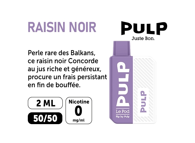 KIT FLIP BY PULP RAISIN NOIR   00 MG ML
