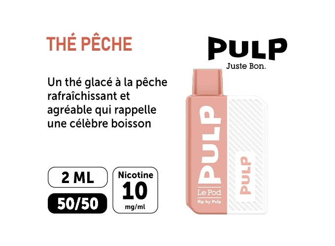 KIT FLIP BY PULP THÉ PECHE 10 MG ML