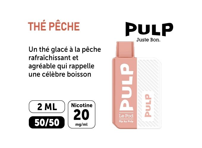KIT FLIP BY PULP THÉ PECHE 20 MG ML