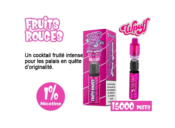 KIT FUSION  BATTERIE POD FRUITS ROUGES  1% (10)