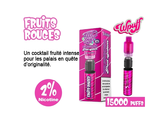 KIT FUSION  BATTERIE POD FRUITS ROUGES  2% (10)