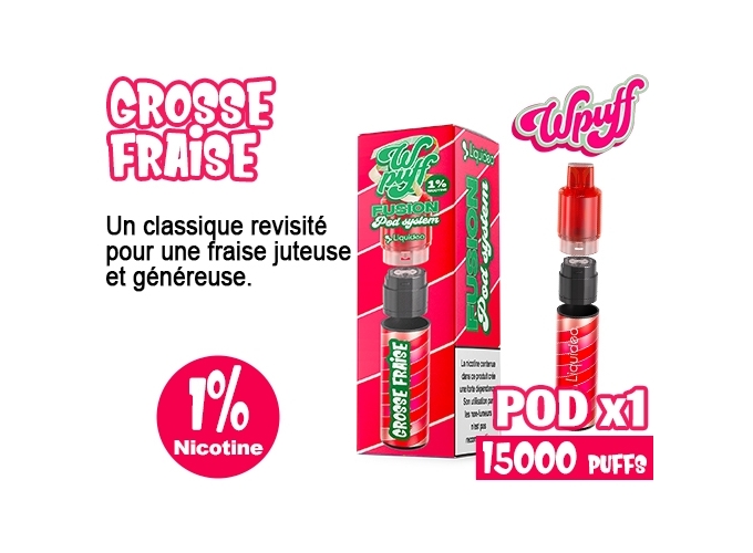 KIT FUSION  BATTERIE POD GROSSE FRAISE   1% (10)