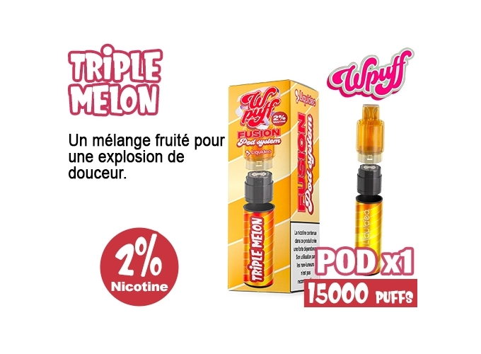 KIT FUSION  BATTERIE POD TRIPLE MELON  2% (10)