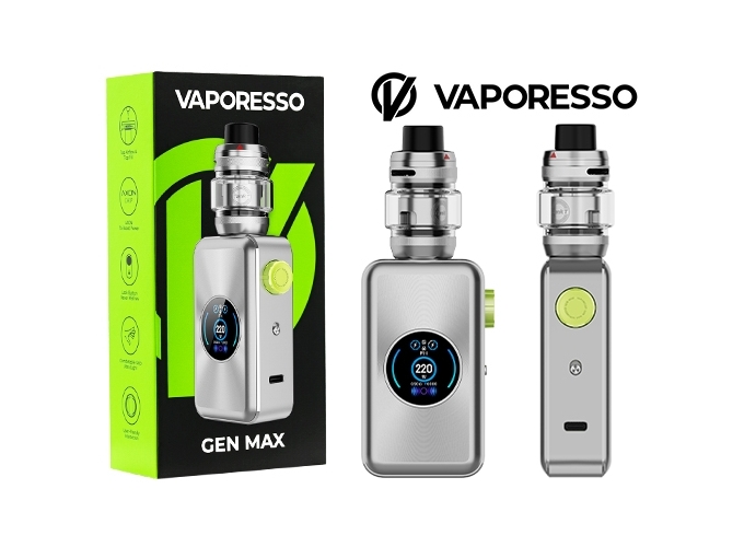 KIT GEN MAX VAPORESSO ARTIC SILVER (SANS ACCUS)